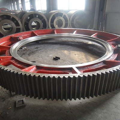 Alloyed high manganese steel gear wheel