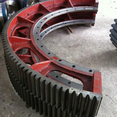 Alloyed high manganese steel gear wheel