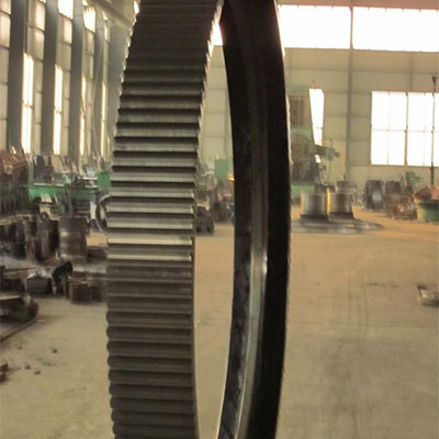 Alloyed high manganese steel gear wheel