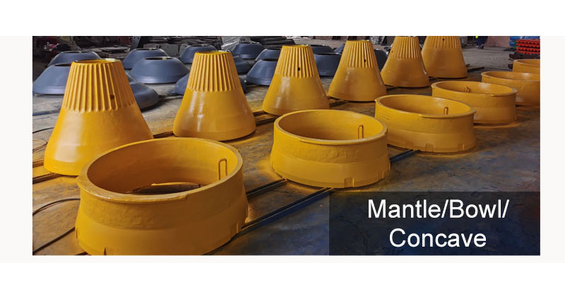 Cone crusher bowl liners